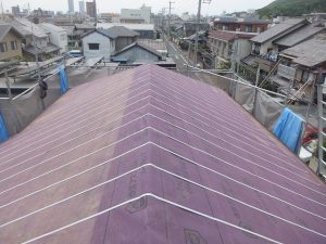 きずりをつけた屋根