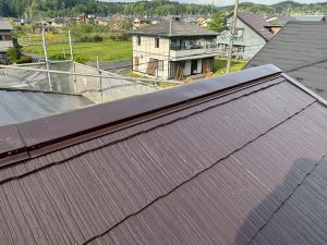 伊賀市で屋根塗装した様子